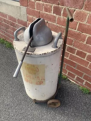 Shell Vintage Petrol Pump With Trolley. • $250