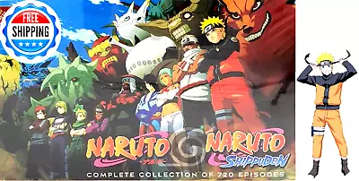 Naruto Shippuden Anime DVD Complete Episodes 1-720 English Dubbed -Free Shipping • $149.90