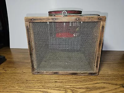 Vintage Handmade Wooden Cricket Box With Lid! • $50