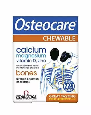 £5.95 • Buy Vitabiotics Osteocare - 30 Orange And Peppermint Chewable Tablets