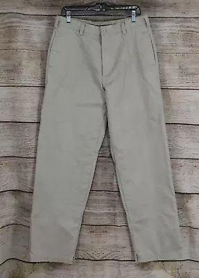 VINTAGE Izod Mens Wide Leg Khaki Pants Slacks Size 34x34 • $19.99