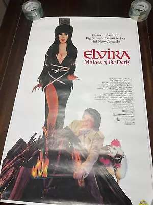 Elvira Mistress Of The Dark Movie 22.5x34.5 Inch Poster Great Southern Company • $175