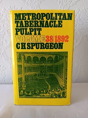 Metropolitan Tabernacle Pulpit Volume 38 By C.H. Spurgeon Banner Of Truth • $39