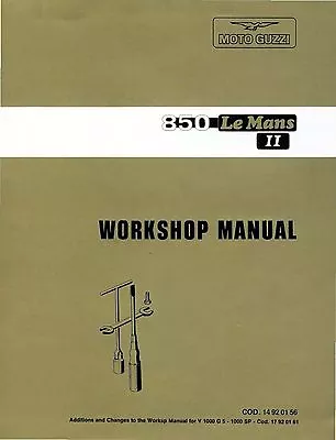 Moto Guzzi Service Manual 850 Le Mans II • $20