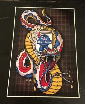 PBR Sticker Tattoo Graveyard East Atlanta Pabst Blue Ribbon Snake Pale Horse • $3.99