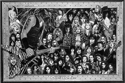 Heavy Metal Collage Poster - 36  X 24  • $13.49