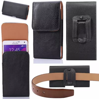 Luxury Magnetic Leather Belt Clip Holster Carrying Case Cover For Apple IPhone • $7.27