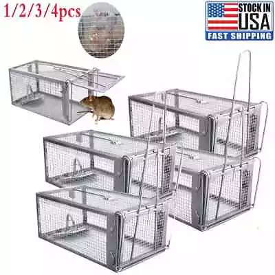 1-4x Live Humane Cage Trap For Squirrel Chipmunk Rat Mice Rodent Animal Catcher • $14.37