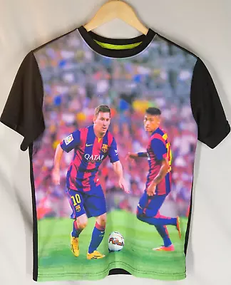 FCB Lionel Messi T-Shirt Performance S L BARCELONA SOCCER QATAR Licensed • $8.99