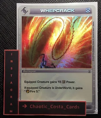 Whepcrack - * Ripple Foil * - Battlegear - Chaotic Card - Tcg - Ccg - N/m • $75
