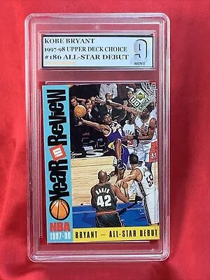 1998 Kobe Bryant AND Michael Jordan Upper Deck #186 All Star Grade 9 • $74.95