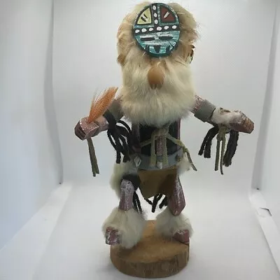 Vintage Large 11” Sunface Kachina Doll Signed Southwest Folk Art Native American • $88