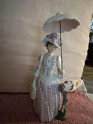 AVON 1988 MRS ALBEE PRESIDENT'S CLUB AWARD FIGURINE VINTAGE With Umbrella NIB • $0.99