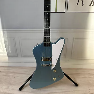 Blue Firebird Electric Guitar Mahogany Body Chrome Hardware Humbucker Pickups • $227.50