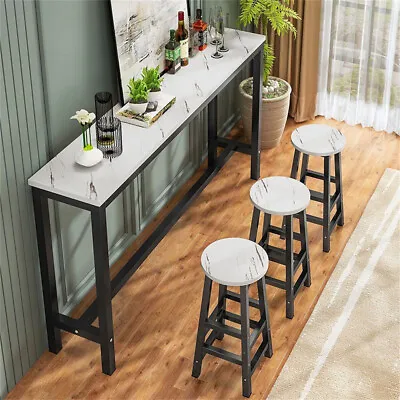 Heavy Duty Marble Kitchen Table Bar Table Pub Dining High Table Breakfast Table • £125.97