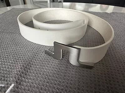 J. Lindeberg White Leather Golf Belt 43”/110CM • $125