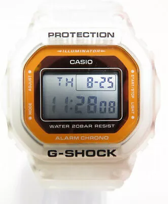 Casio G-Shock DW5600-LS White Resin Case And Strap Unisex Wristwatch From Japan • $124.75