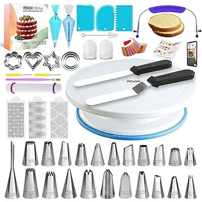  150PCs Cake Decorating Kit Baking Supplies Tools With Ebook And Booklet 3in1  • £41.42