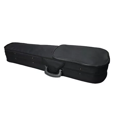 Durable Cloth Fluff Triangle Shape Case With Beige Lining For 4/4 Violin Black • $30.35