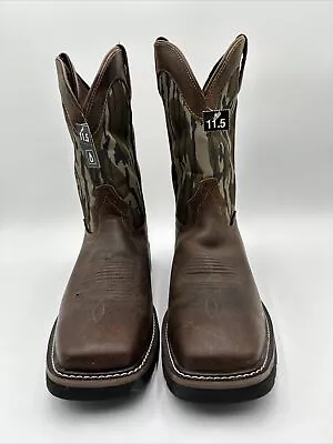 Justin Men's Trekker Bottom Lands Waterproof Western Work Boots Size 11.5d • $76.49