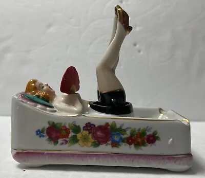 1950s Naughty Nodder Ashtray Lady Moving Legs & Fan G Nov. Co. Japan Patent TT • $99.99