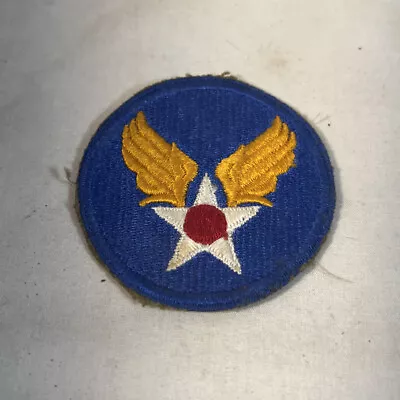 Vintage Wwii Air Force Gold Wings White Star Red Circle Military Insignia Patch • $5.99