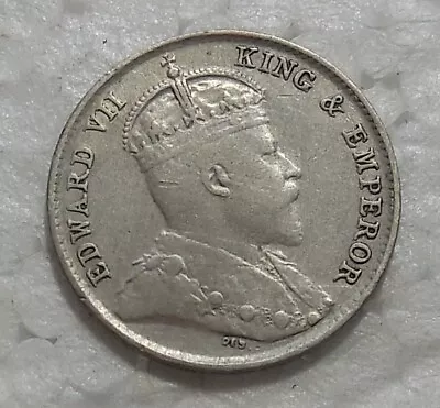 1902 Straits Settlements 5 Cents Silver Coin • $6.99