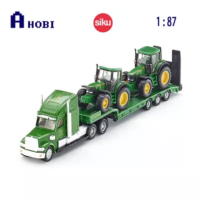 Siku 1:87 Scale Low Loader With John Deere Tractors Model Toy • $38.85