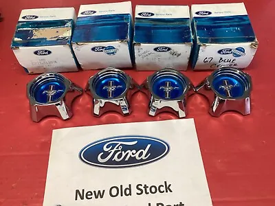 NOS FORD MUSTANG 1967-1968  Styled Steel Wheel Centers Set Of 4 C7ZZ-1130-A • $250