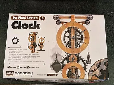 Da Vinci Series Clock Academy Plastic Model #18150 Content Sealed NEW Opened Box • $16.95