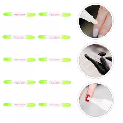  10 Pcs Nail Polish Remover Nails Tools Correction Pen Art Cleaning Gel • $10.44