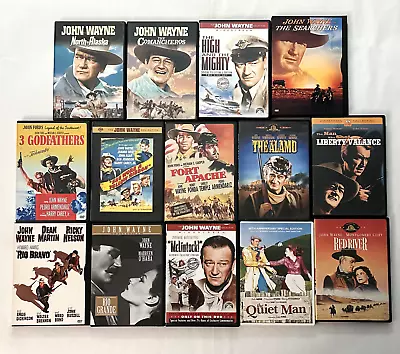 John Wayne Collection - Lot 14 DVDs - Western Movies Maureen O'Hara John Ford • $29.99