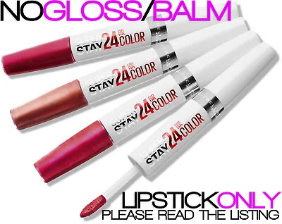 Maybelline Superstay 24 Hour 18hr  Lipstick *lipstick Only* - Without Gloss/balm • £3.99