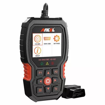 ANCEL HD601 Heavy Duty Truck Tool Code Reader Diesel OBD2 Scanner Fit For Ford • $135.99