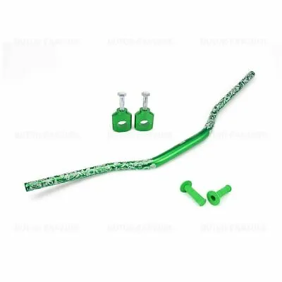 $132.99 • Buy Green Handlebar Handle Fat Bar Grips Mount Clamps For Kawasaki KX250F KX450F MF
