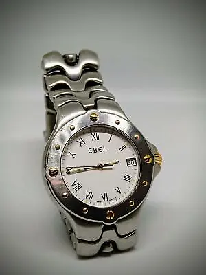 $449 • Buy EBEL SportWave Swiss Men's Watch E6187631 Stainless Steel Quartz White Dial