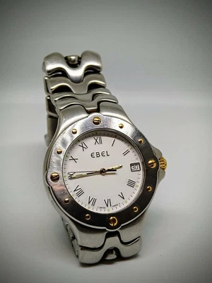 $449 • Buy EBEL SportWave Swiss Men's Watch E6187631 Stainless Steel Quartz White Dial