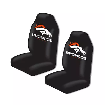 New NFL Denver Broncos 2 Front Universal Fit Car Truck  Bucket Seat Covers • $37.31
