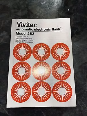Vivitar 283 Flash Automatic Manual - • $10