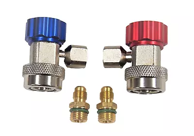 R134a Quick Coupler Adapter Adjustable High Low Side AC HVAC Conversion Kit • $24.99