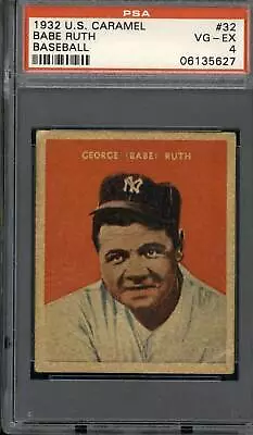 1932 U.S. Caramel #32 Babe Ruth - PSA 4 • $37950