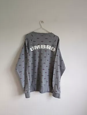 Vintage Umbro Sweater Jumper Mini Logo Print Medium • £6