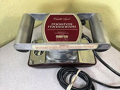 Vintage Morfam Variable Speed Master Massager M73-625A 4600 RPM Hand Held Works • $47.99