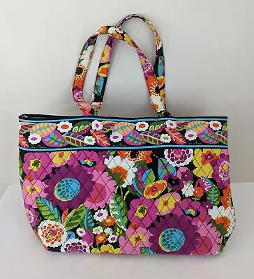 Vera Bradley Va Va Bloom Large Tote Bag 17  X 11  • $29.99