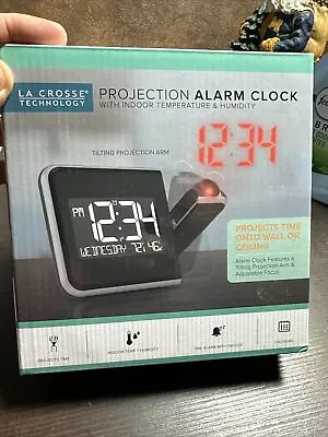 La Crosse Technology Projection Alarm Clock With Indoor Temperature 616-1412 New • $29.99