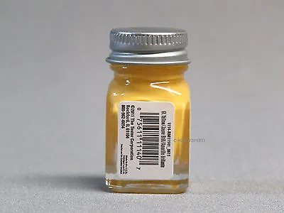 TESTORS PAINT GLOSSY YELLOW ENAMEL 1/4oz JAR 7.4ml Plastic Model Car TES1114 NEW • $6.94