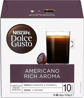 Nescafe Dolce Gusto Espresso Intenso Coffee Capsule Coffee Pods Pack-AU • $14.99