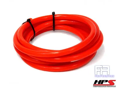 $28.38 • Buy HPS 3.5mm Full Silicone Coolant Air Vacuum Hose Line Pipe Tube X 10 Feet Red