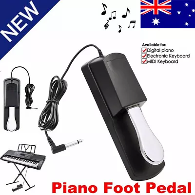 Electric Piano Keyboard Sustain Damper Foot Pedal For Yamaha Casio Roland Korg • $28.98