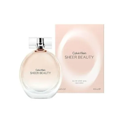 Calvin Klein  Sheer Beauty Eau De Toilette 100ml EDT Spray - Brand New • £28.93